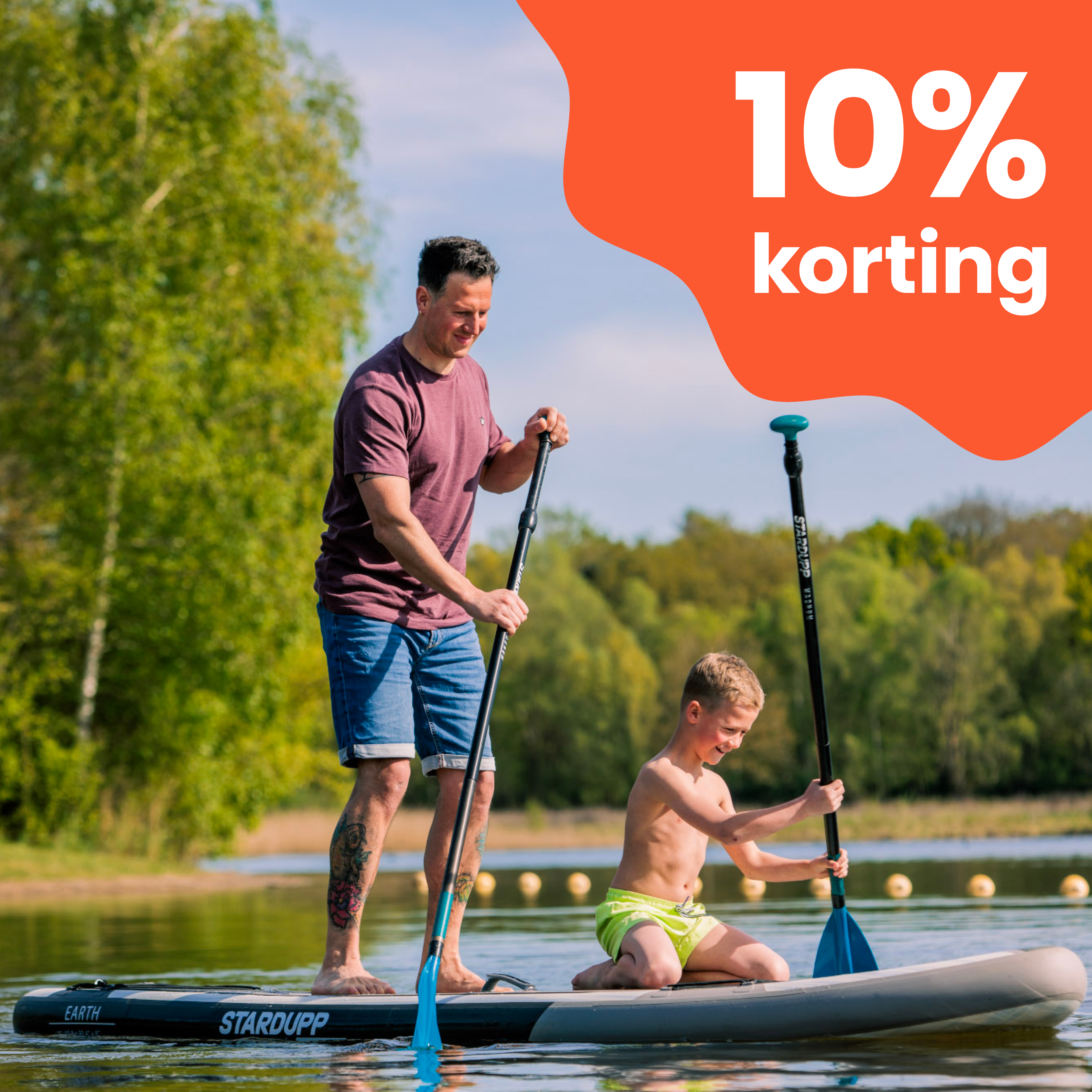 Leisurelandsabonnement kort voertuig op recreatiegebied