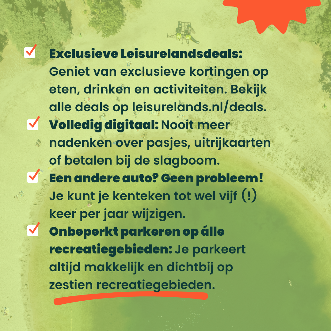 Leisurelandsabonnement lang voertuig 